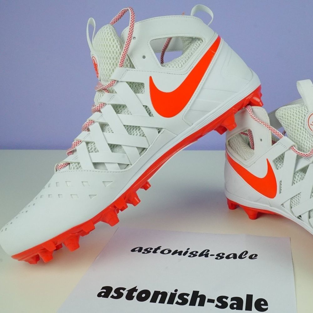 Nike Huarache V Lacrosse  White Men 16 Lax Cleats
